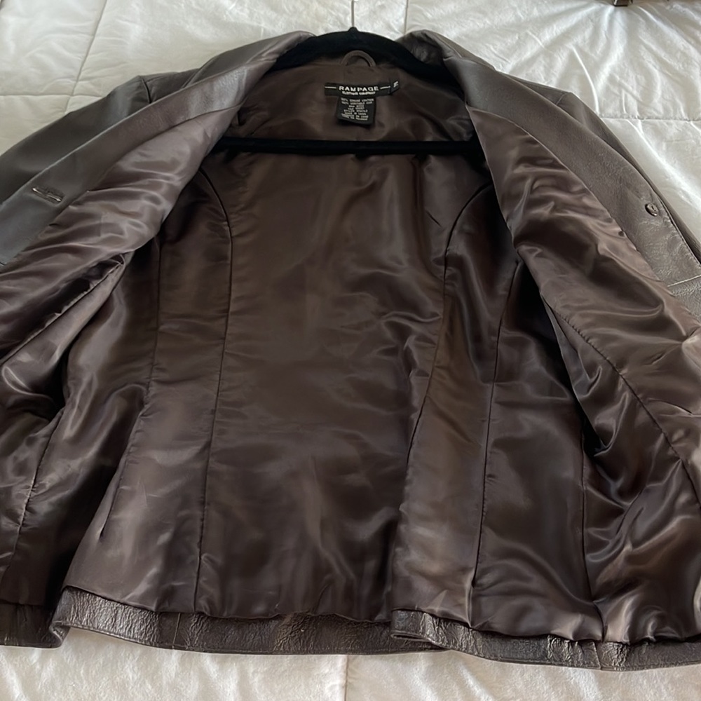 Rampage brown leather jacket - Picture 5 of 5